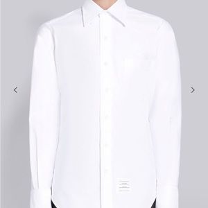 THOM BROWNE White Oxford Classic Button Down Shirt